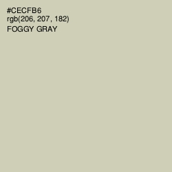 #CECFB6 - Foggy Gray Color Image